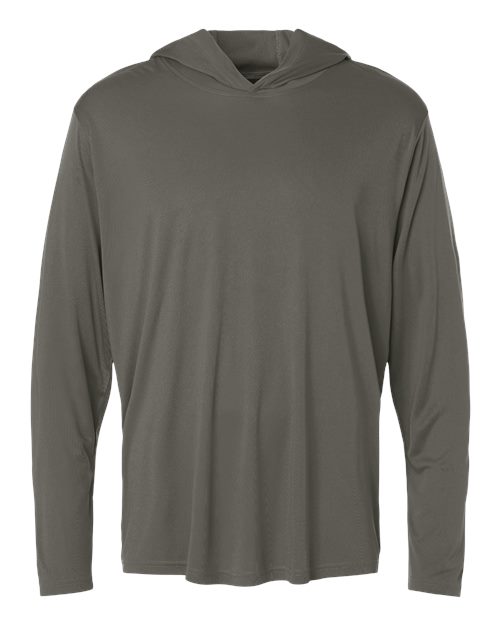 Unisex Pro-Lock Performance Hooded Long Sleeve T-Shirt - Charcoal