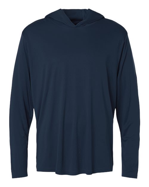 Unisex Pro-Lock Performance Hooded Long Sleeve T-Shirt - Navy