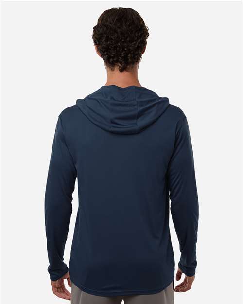 Unisex Pro-Lock Performance Hooded Long Sleeve T-Shirt - Navy