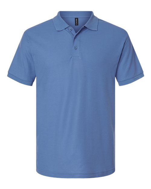 Men's Pique Polo - Heather Royal