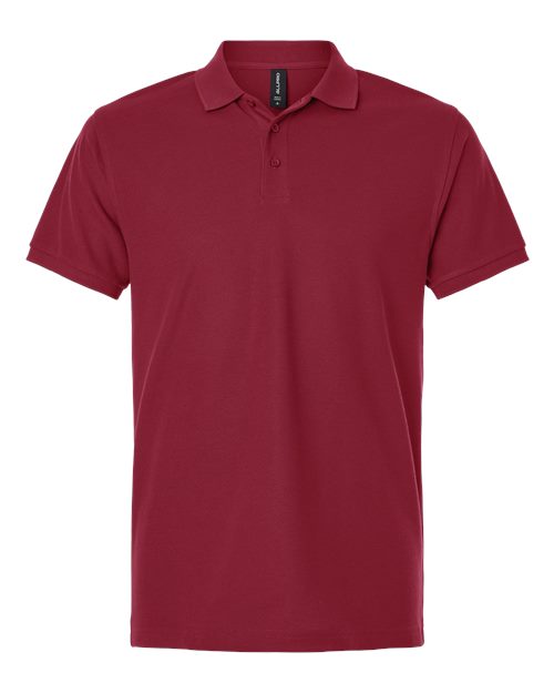 Men's Pique Polo - Cardinal