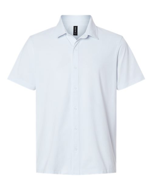 Men's Pro-Flex Sorona® Button Down Short Sleeve Shirt - White