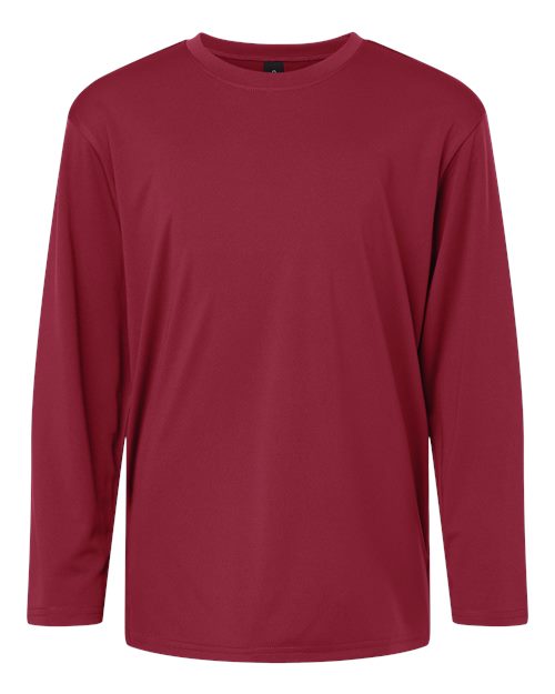 Youth Pro-Lock Performance Long Sleeve T-Shirt - Cardinal