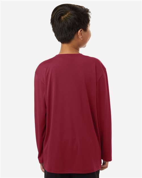 Youth Pro-Lock Performance Long Sleeve T-Shirt - Cardinal
