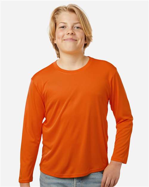 Youth Pro-Lock Performance Long Sleeve T-Shirt - Deep Orange
