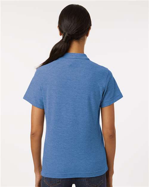 Women's Pique Polo - Heather Royal