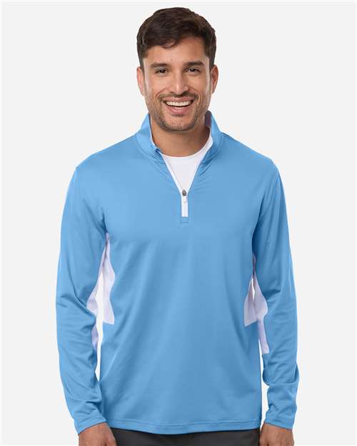 Men's Pure 2.0 Quarter-Zip - Team Light Blue/ White Glow