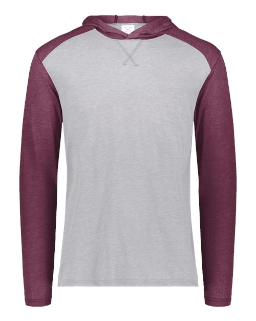 Unisex Gameday Vintage Hooded T-Shirt - Grey Heather/ Maroon Heather
