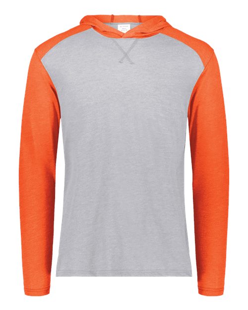 Unisex Gameday Vintage Hooded T-Shirt - Grey Heather/ Orange Heather