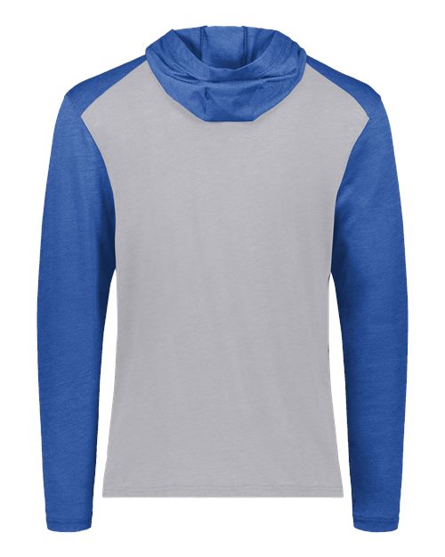 Unisex Gameday Vintage Hooded T-Shirt - Grey Heather/ Royal Heather