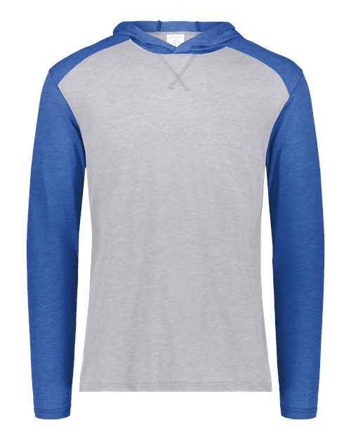 Unisex Gameday Vintage Hooded T-Shirt - Grey Heather/ Royal Heather