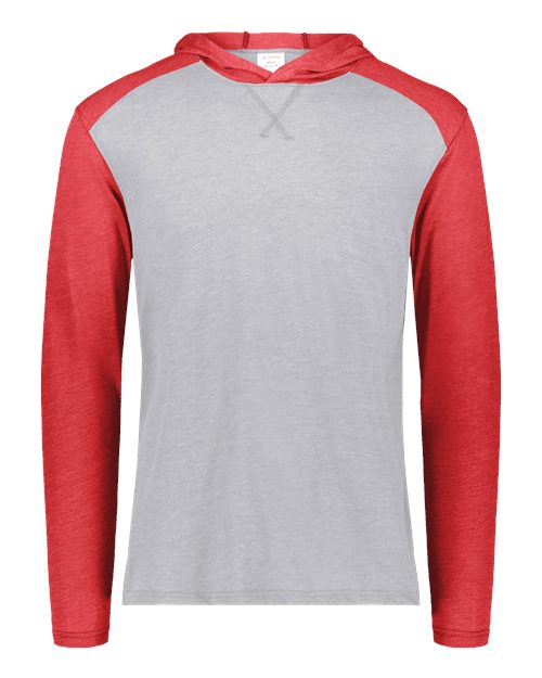 Unisex Gameday Vintage Hooded T-Shirt - Grey Heather/ Scarlet Heather