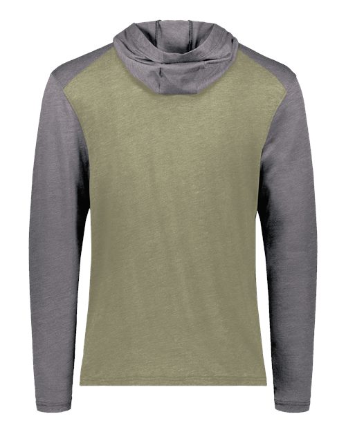 Unisex Gameday Vintage Hooded T-Shirt - Olive Heather/ Carbon Heather