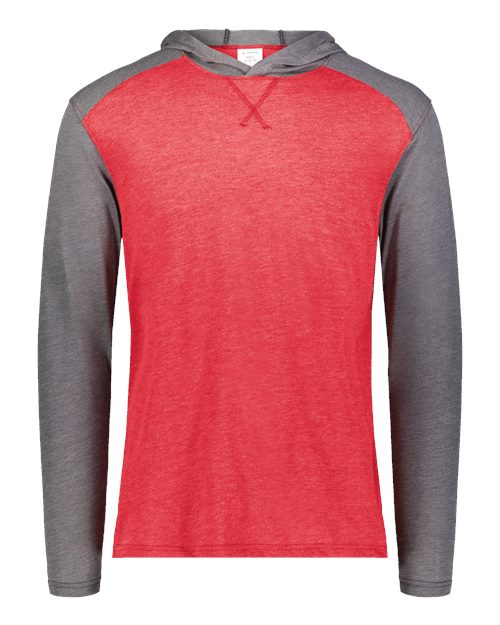 Unisex Gameday Vintage Hooded T-Shirt - Scarlet Heather/ Carbon Heather
