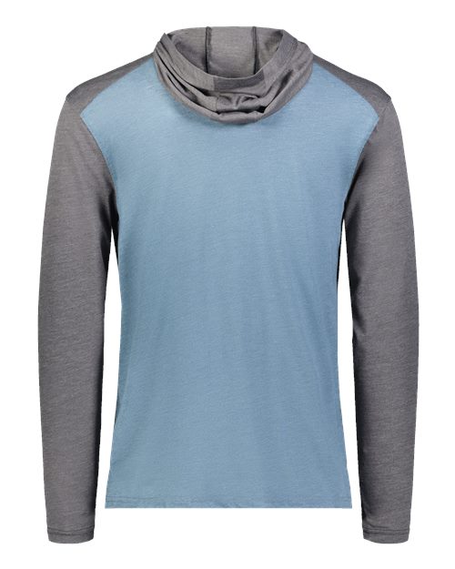 Unisex Gameday Vintage Hooded T-Shirt - Storm Heather/ Carbon Heather