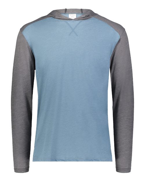 Unisex Gameday Vintage Hooded T-Shirt - Storm Heather/ Carbon Heather