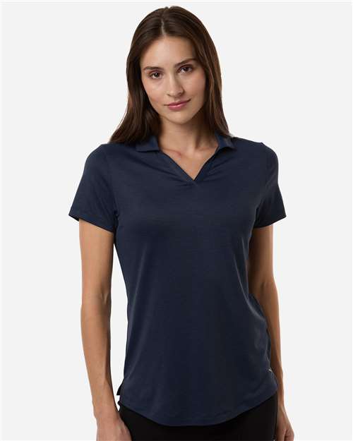 Womens Icon Heather Polo - Deep Navy Heather