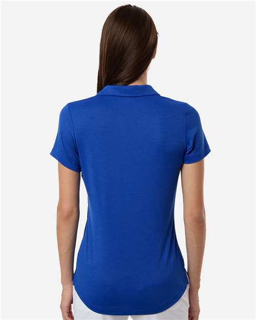 Womens Icon Heather Polo - Festive Blue Heather