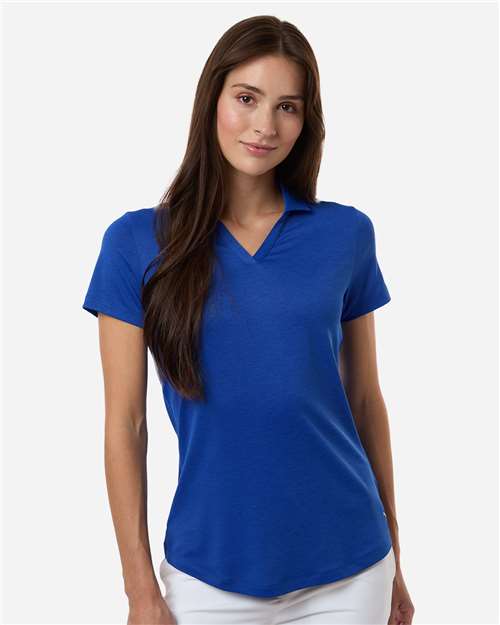 Womens Icon Heather Polo - Festive Blue Heather