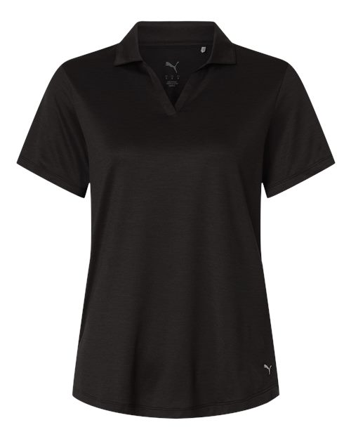 Womens Icon Heather Polo - Puma Black Heather