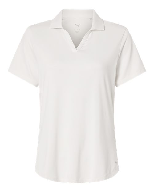 Womens Icon Heather Polo - Warm White Heather