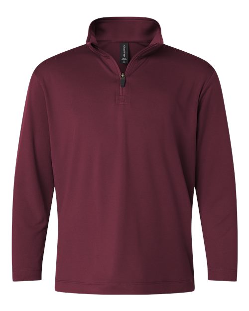 Youth Pro-Lock Performance Quarter-Zip Pullover - Maroon