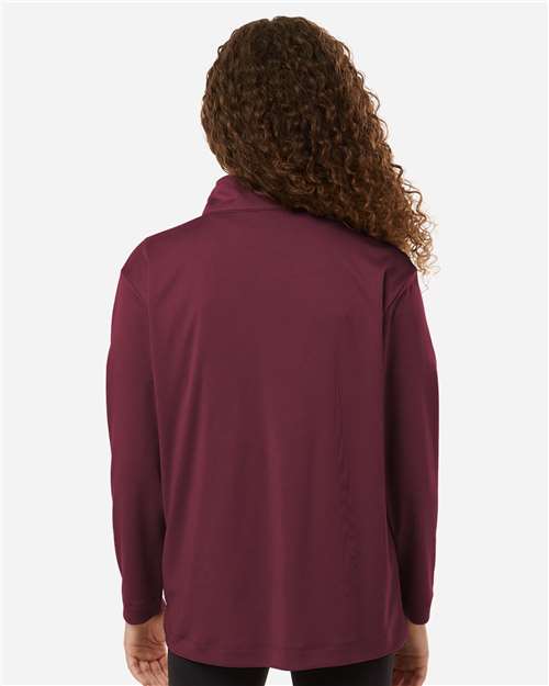 Youth Pro-Lock Performance Quarter-Zip Pullover - Maroon