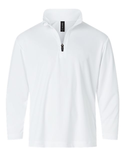 Youth Pro-Lock Performance Quarter-Zip Pullover - White