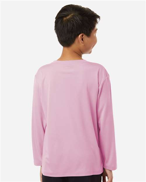 Youth Pro-Lock Performance Long Sleeve T-Shirt - Light Pink