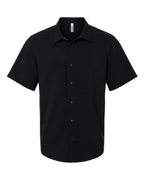 Men's UltraUVP Shoreline Short Sleeve Staff Shirt - Black