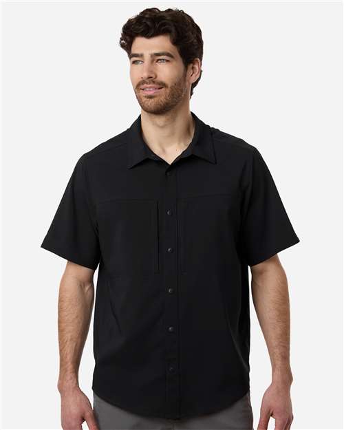 Men's UltraUVP Shoreline Short Sleeve Staff Shirt - Black