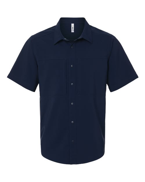 Men's UltraUVP Shoreline Short Sleeve Staff Shirt - Classic Navy