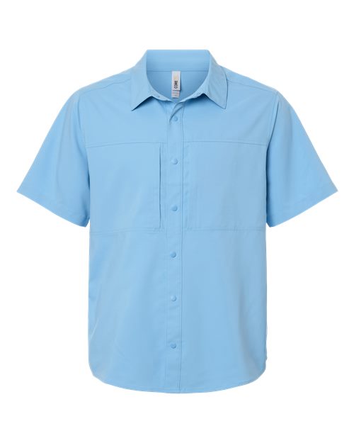 Men's UltraUVP Shoreline Short Sleeve Staff Shirt - Columbia Blue
