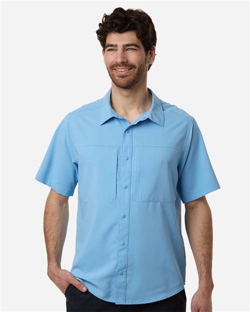 Men's UltraUVP Shoreline Short Sleeve Staff Shirt - Columbia Blue