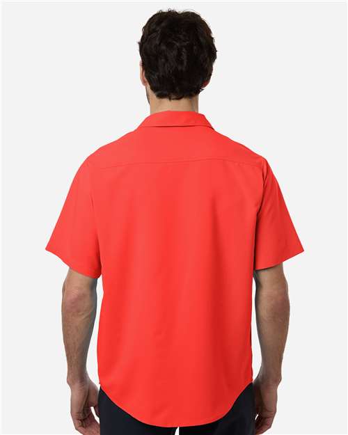 Men's UltraUVP Shoreline Short Sleeve Staff Shirt - Marina Red