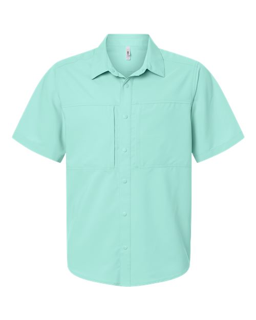 Men's UltraUVP Shoreline Short Sleeve Staff Shirt - Sea Glass