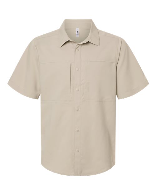 Men's UltraUVP Shoreline Short Sleeve Staff Shirt - Stone