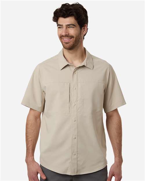Men's UltraUVP Shoreline Short Sleeve Staff Shirt - Stone
