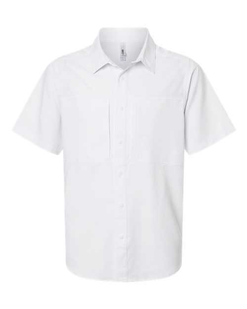 Men's UltraUVP Shoreline Short Sleeve Staff Shirt - White