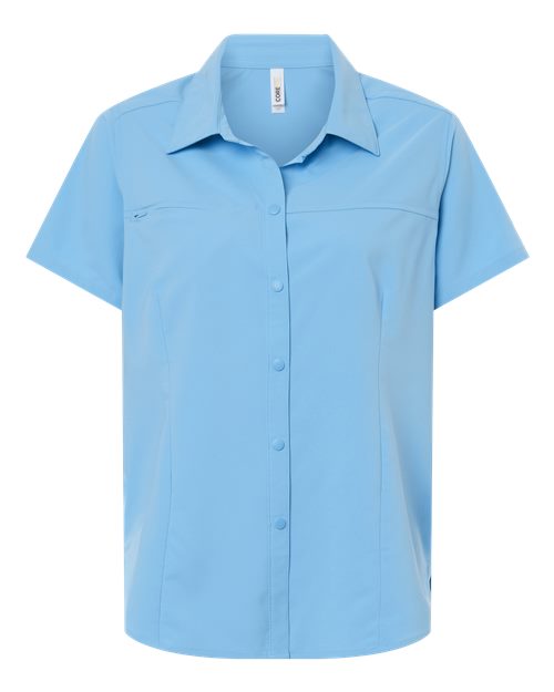 Women's UltraUVP Shoreline Short Sleeve Staff Shirt - Columbia Blue