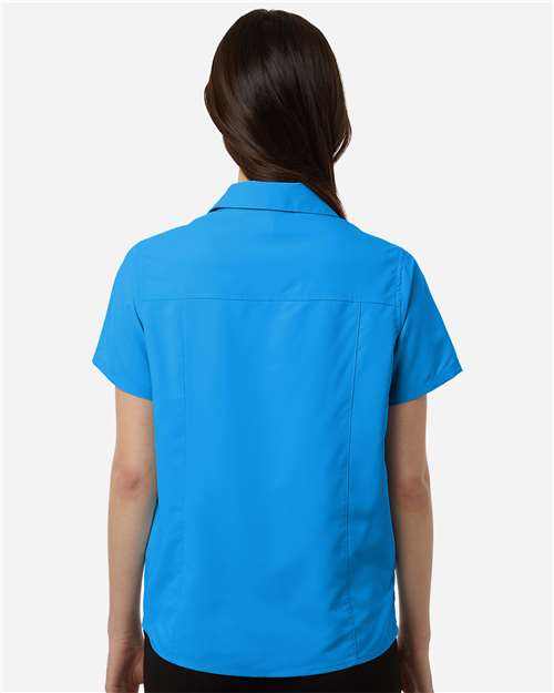 Women's UltraUVP Shoreline Short Sleeve Staff Shirt - Electric Blue
