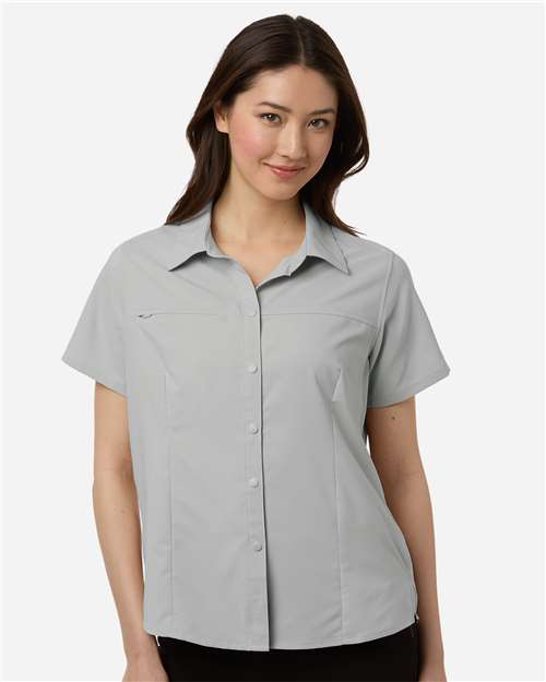Women's UltraUVP Shoreline Short Sleeve Staff Shirt - Platinum
