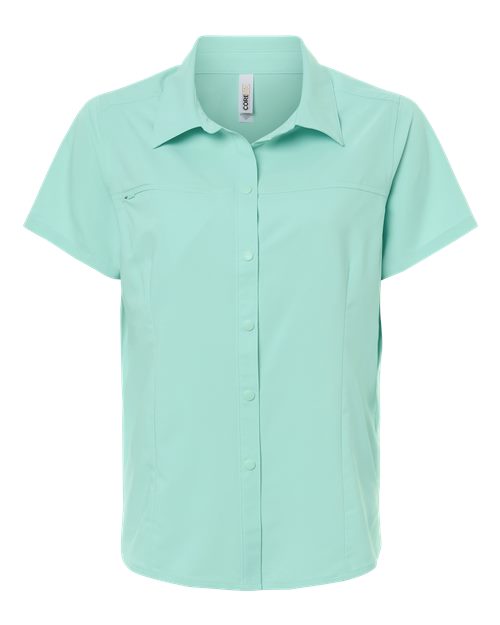 Women's UltraUVP Shoreline Short Sleeve Staff Shirt - Sea Glass