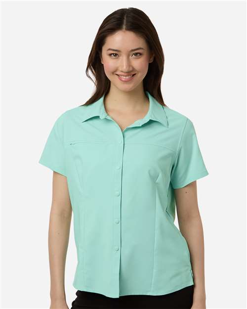 Women's UltraUVP Shoreline Short Sleeve Staff Shirt - Sea Glass