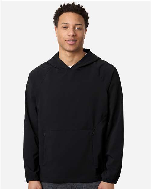 Men's UltraUVP Shoreline Long Sleeve Hooded Pullover - Black