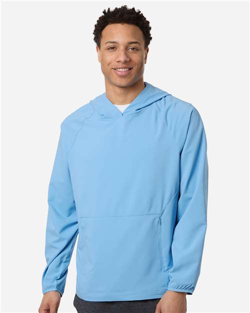 Men's UltraUVP Shoreline Long Sleeve Hooded Pullover - Columbia Blue