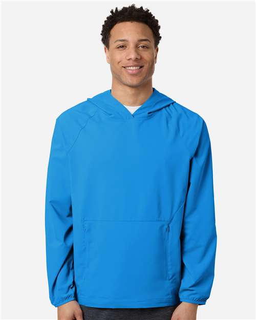 Men's UltraUVP Shoreline Long Sleeve Hooded Pullover - Electric Blue