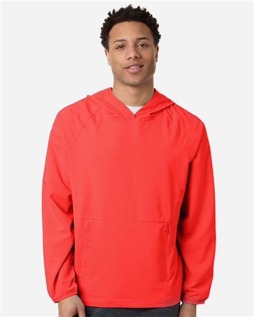 Men's UltraUVP Shoreline Long Sleeve Hooded Pullover - Marina Red