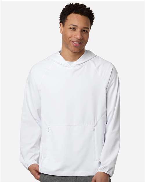 Men's UltraUVP Shoreline Long Sleeve Hooded Pullover - White