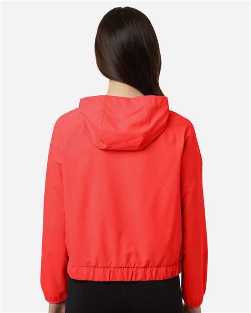 Women's UltraUVP Shoreline Long Sleeve Hooded Pullover - Marina Red